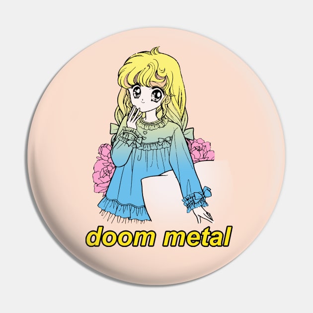 Doom Metal / Aesthetic Nihilist Meme Design Pin by DankFutura