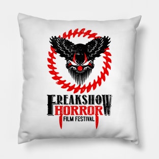 Official Freak Show Horror Logo - Red & Black Pillow