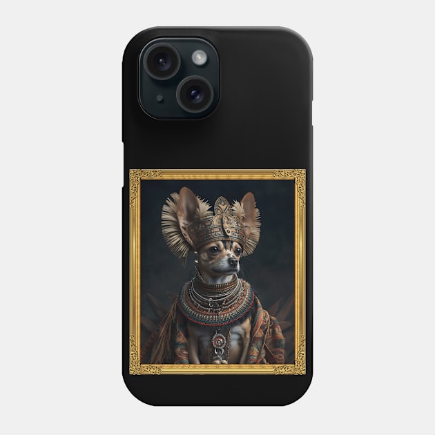 Chihuahua - Aztec King (Framed) Phone Case by HUH? Designs