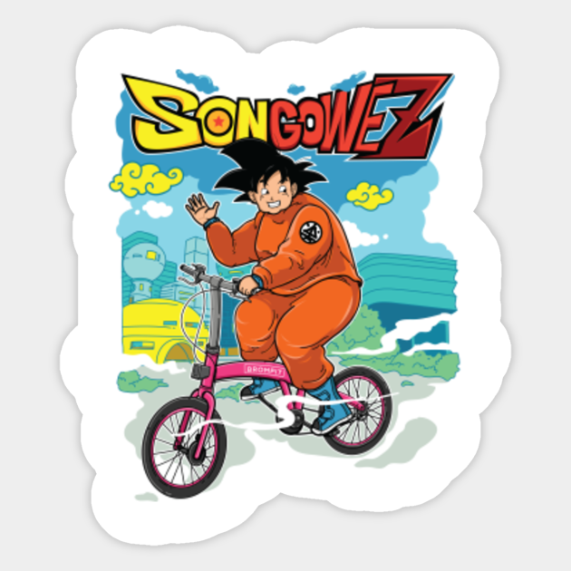Son Gowes Cartoon Parody Sticker Teepublic Riding a bike is simple right? son gowes