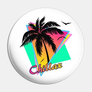 Chillax Palm with Birds Pin