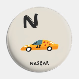 N is Nascar Pin