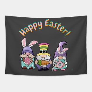 Happy Easter Gnomes Tapestry