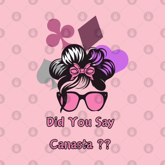 " Canasta Jubilation: Card Queen's Elegance"- Funny Canasta Lover by stickercuffs