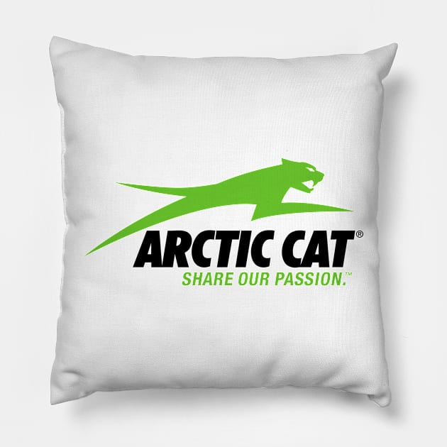 ARCTIC CATT SNOWMOBILE Pillow by sikumiskuciang