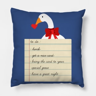 Untitled Valentine Goose Pillow