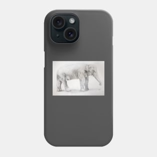 Elephant Drawing by Dasom Phone Case