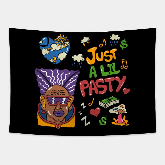 Cyber punk black man Tapestry by BAYAU STORE