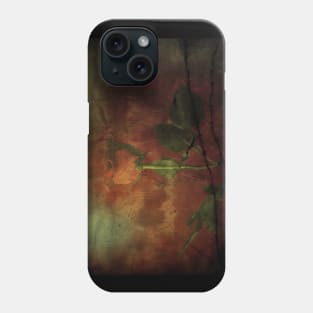 Red rose on grunge background Phone Case