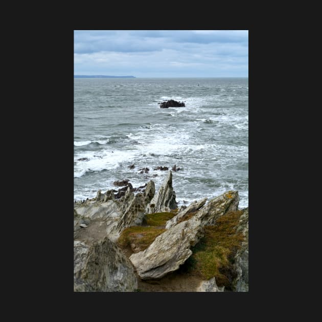 Rocks, Sea And Lundy Island by AlexaZari