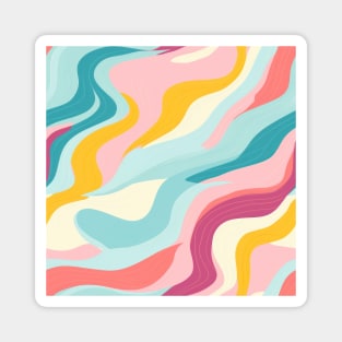 Autumn Nostalgia: Retro Pastel Doodle Delight Magnet