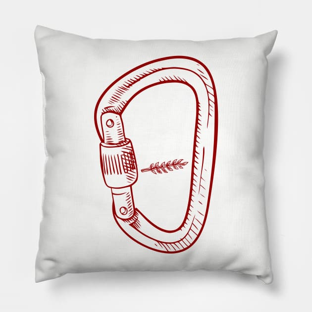 Climb Higher, Go Deeper Pillow by Mahija