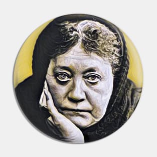 Helena Blavatsky Yellow Portrait | Helena Blavatsky Artwork 9 Pin