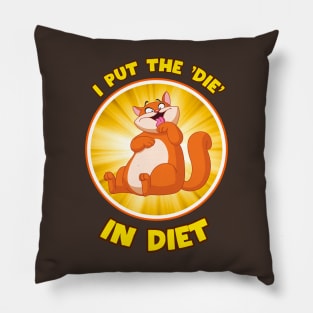 Paws for Thought: A Feline Diet Revolution Pillow