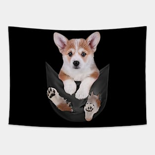 Corgi with love Tapestry