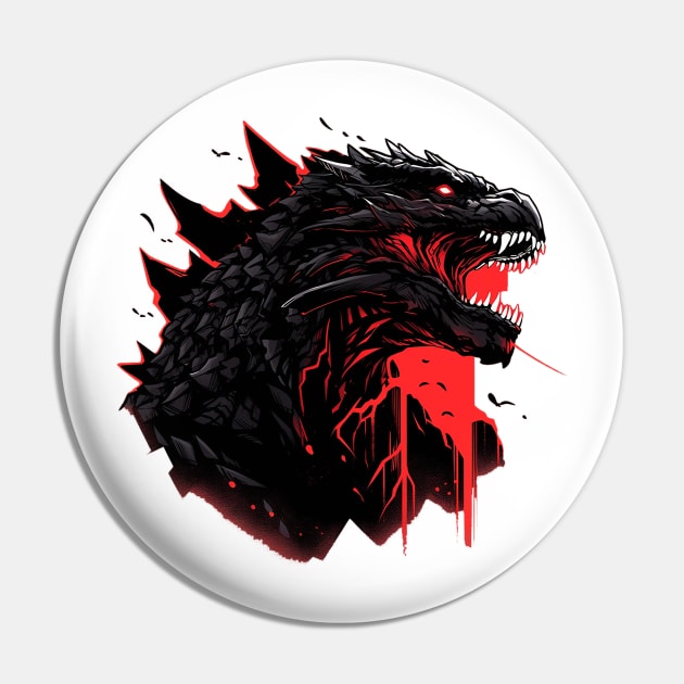 godzilla Pin by piratesnow