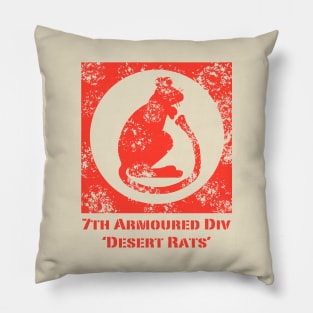 7th Armoured Div - Desert Rats Pillow