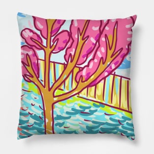 Deluxe Peach Tree Pillow