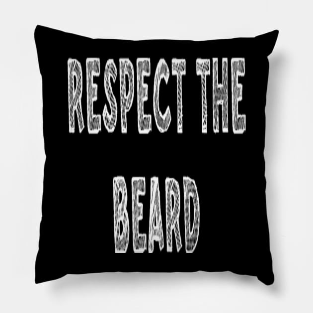 Men's Respect the Beard Pillow by EagleAvalaunche