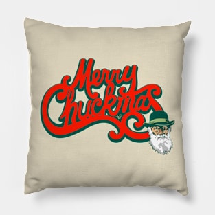 Merry Chuckmas by Tai's Tees Pillow