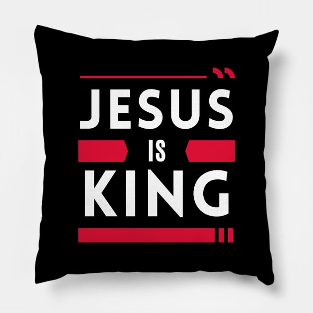 Jesus Is King | Christian Pillow by All Things Gospel