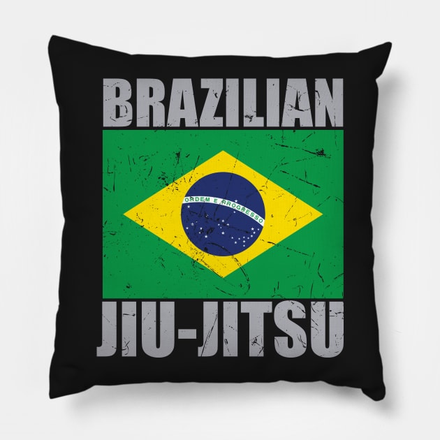 Brazilian Jiu Jitsu (BJJ) Pillow by fromherotozero