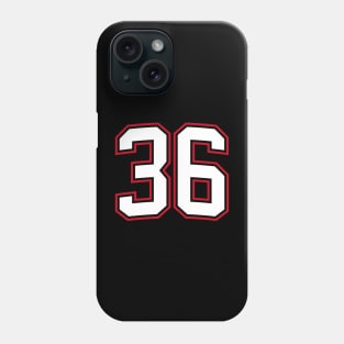 Number Thirty Six 36 Phone Case