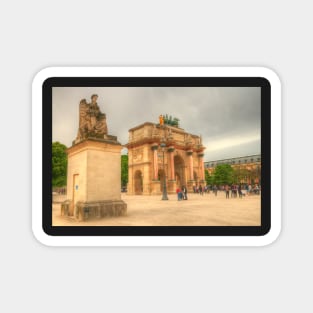 Arc de Triomphe du Carrousel with Statue Magnet