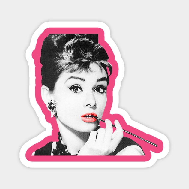 Audrey Hepburn 'Lips' Magnet by SiSuSiSu