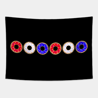 Patriotic Donuts Tapestry