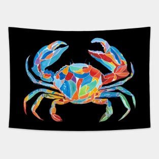 Bright colors crab Tapestry