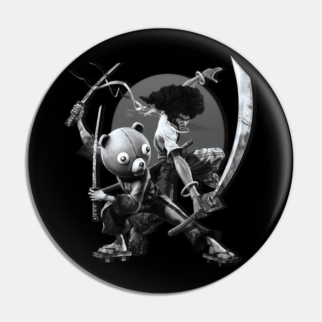 Black ' N White Samurai Pin by opawcreate