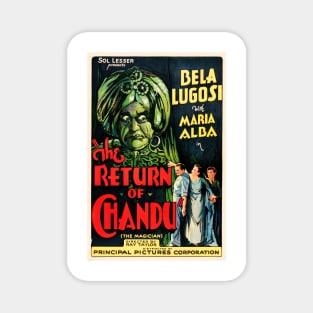 THE RETURN OF CHANDU 1934 Fantasy Film Starring Bela Lugosi Retro Film Poster Magnet