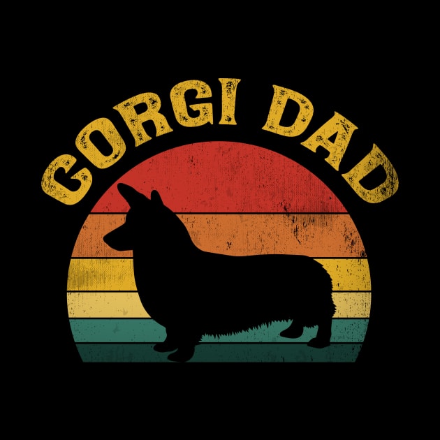 Corgi Vintage Retro Dog Mom Dad Lover Gift by blacks store
