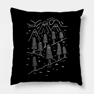 Hiking Trails (for Dark) Pillow