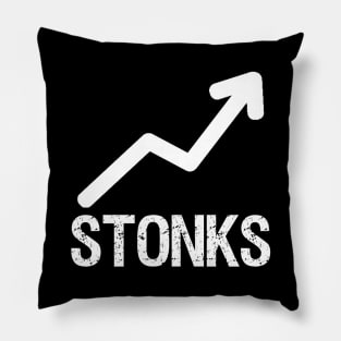 Stonks - Meme Stock Market Investing Pillow