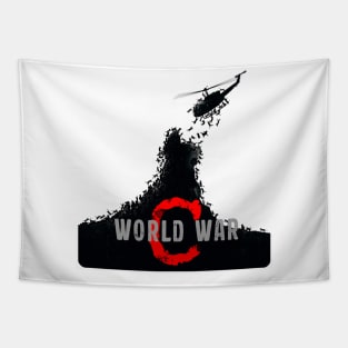 World War C // World War Z + Cat Mash-Up Tapestry