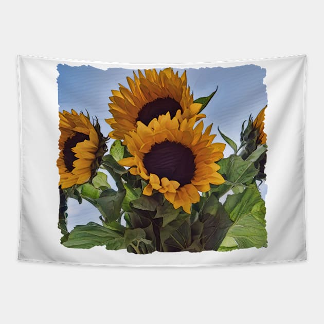 Sunflowers Tapestry by PhotoArts