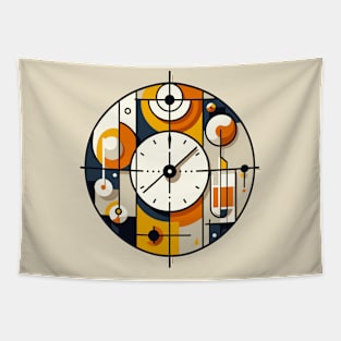 Artistic Clock Tapestry