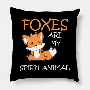 Foxes Spirit Animal Pillow