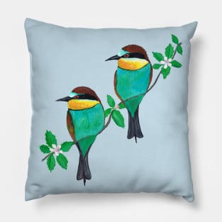 Two bee eaters Pillow