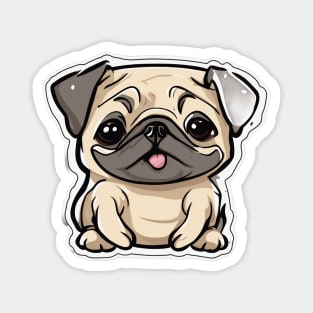 Cute pug puppy Magnet
