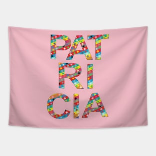 Patricia, name, typography Tapestry