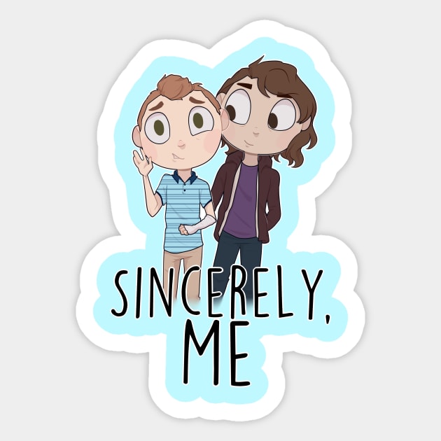 Sincerely, Me Dear Evan Hansen Sticker TeePublic