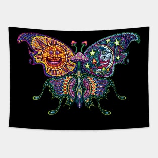 Celestial Mosaic Butterfly Tapestry