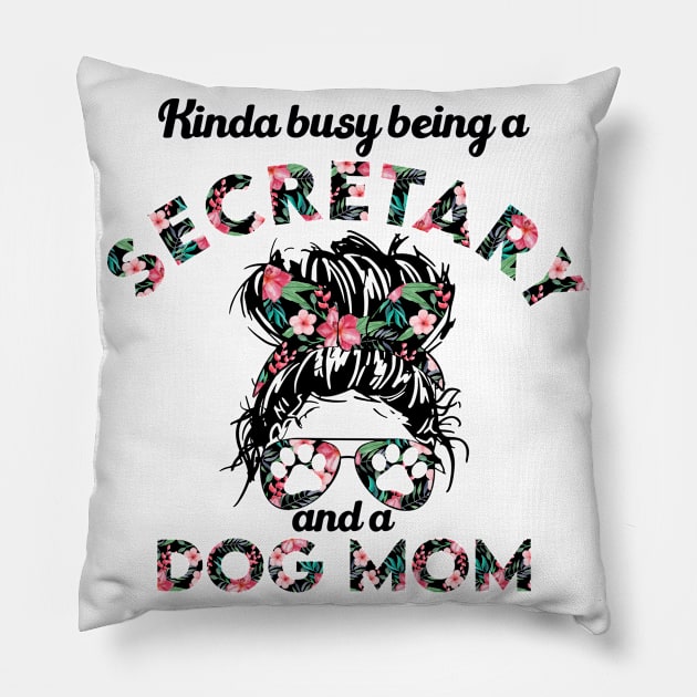 Secretary job gift for dog lover girl . Perfect present for mother dad friend him or her Pillow by SerenityByAlex