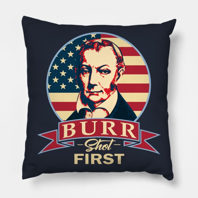 Burr Shot First Pillow by Nerd_art