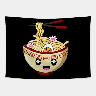 Cute Ramen Bowl - Kawaii ラーメン Tapestry