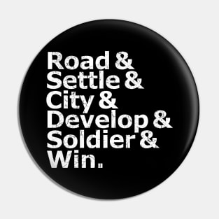 road Settle city develop soldier win Game Rules Pin