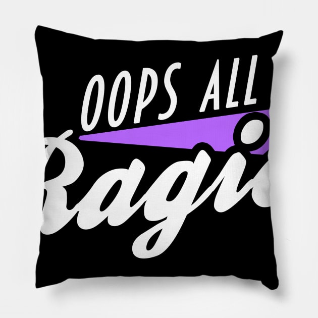 Oops, All Ragies Pillow by SNICK Designs